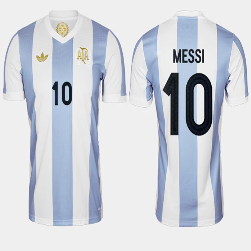 Argentina's 50th anniversary jersey 2024 2025 Home and away New adult 24 25 AC Milan soccer jersey 10-20 days. It will arrive in your country