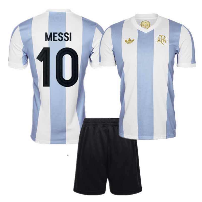 kids kit Argentina's 50th anniversary jersey 2024 2025 Home and away New adult kit 24 25  Argentina soccer jersey 10-20 days. It will arrive in your country