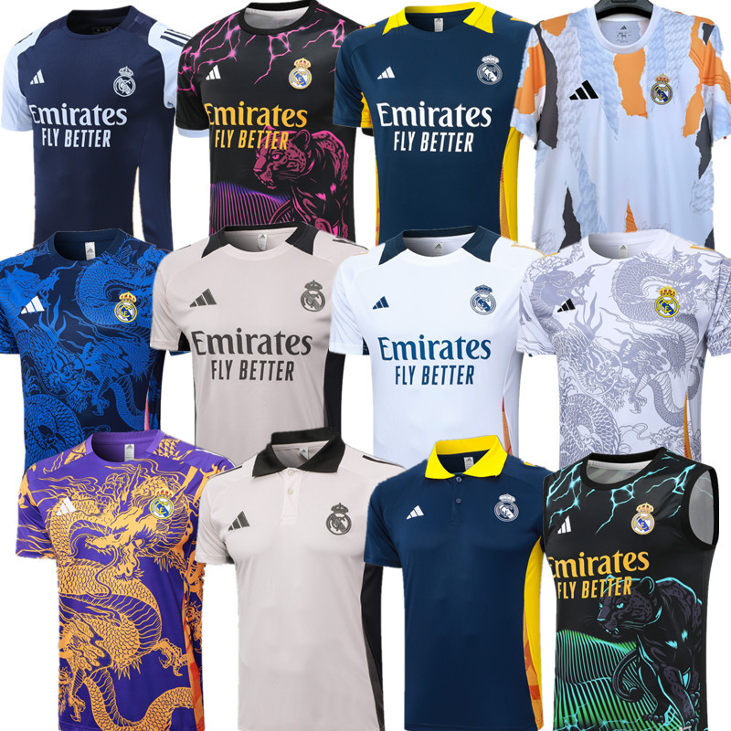 24 25 Real Madrid training jersey New adult 2024 2025 Real Madrid soccer jersey 10-20 days. It will arrive in your country