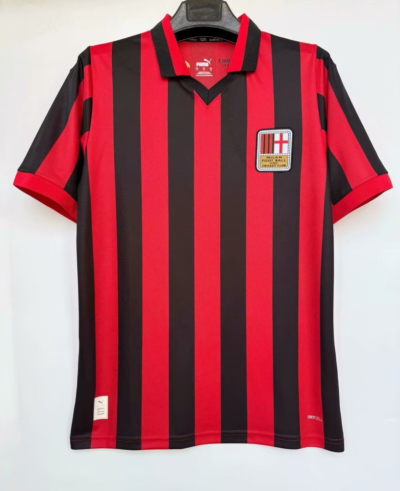 125th anniversary of AC Milan  jersey 2024 2025 Home and away New adult 24 25 AC Milan soccer jersey 10-20 days. It will arrive in your country