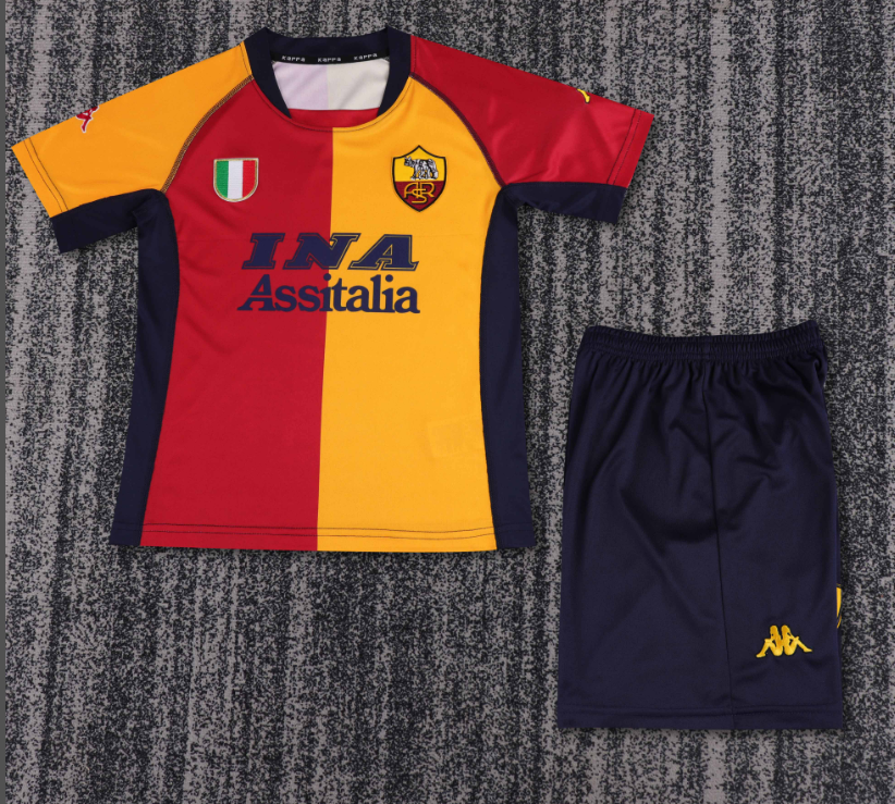 Child kids kit Retro jersey Roma jersey kids kit Home Third away 00/01 1999-00 05-06  1998-99  Roma Retro soccer jersey 10-20 days. It will arrive in your country
