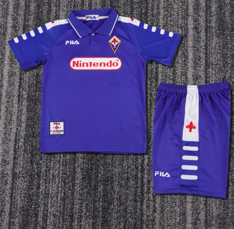 Child kids kit Retro jersey Florence jersey kids kit Home Third away 1998-99  92/93 Florence Retro soccer jersey 10-20 days. It will arrive in your country