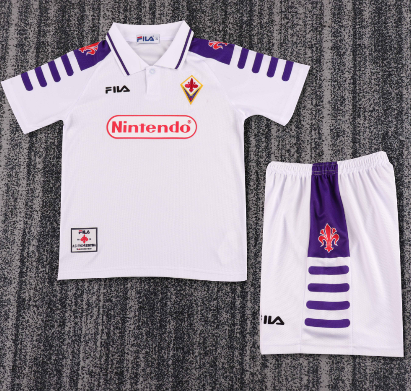 Child kids kit Retro jersey Florence jersey kids kit Home Third away 1998-99  92/93 Florence Retro soccer jersey 10-20 days. It will arrive in your country