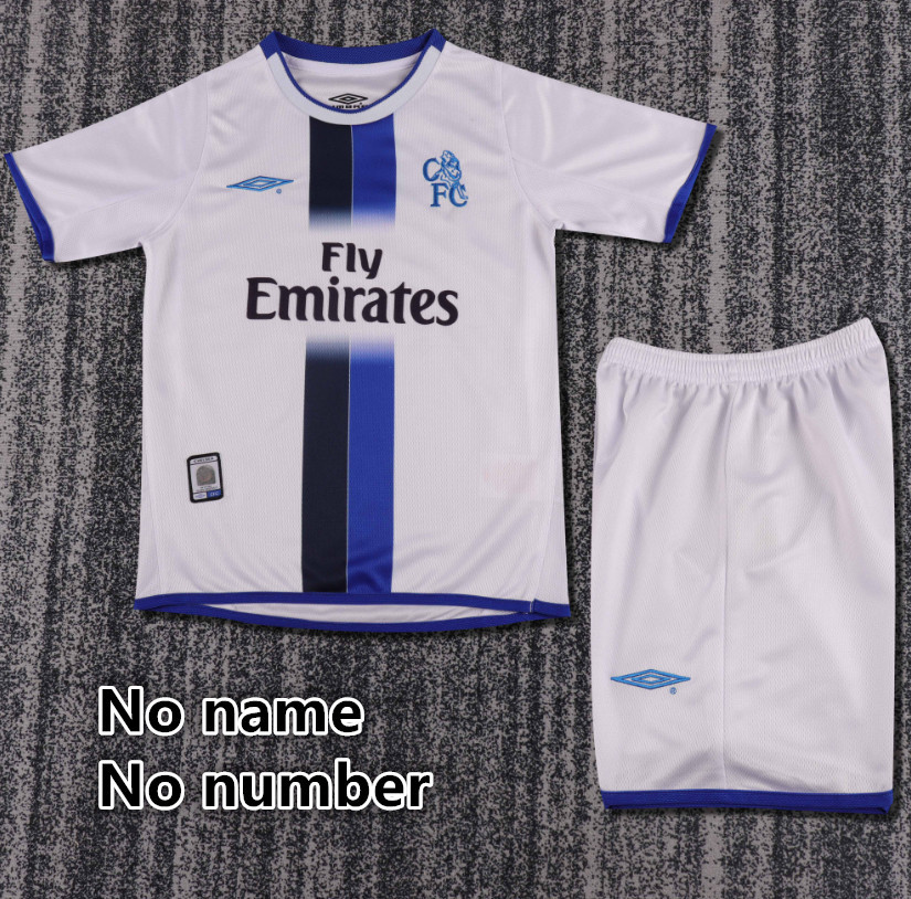 Child kids kit Retro jersey Chelsea jersey kids kit Home Third away 03 11/12 95/97 Chelsea Retro soccer jersey 10-20 days. It will arrive in your country