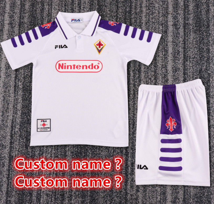 Child kids kit Retro jersey Florence jersey kids kit Home Third away 1998-99  92/93 Florence Retro soccer jersey 10-20 days. It will arrive in your country