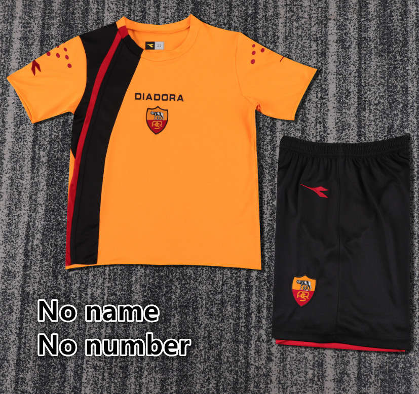 Child kids kit Retro jersey Roma jersey kids kit Home Third away 00/01 1999-00 05-06  1998-99  Roma Retro soccer jersey 10-20 days. It will arrive in your country