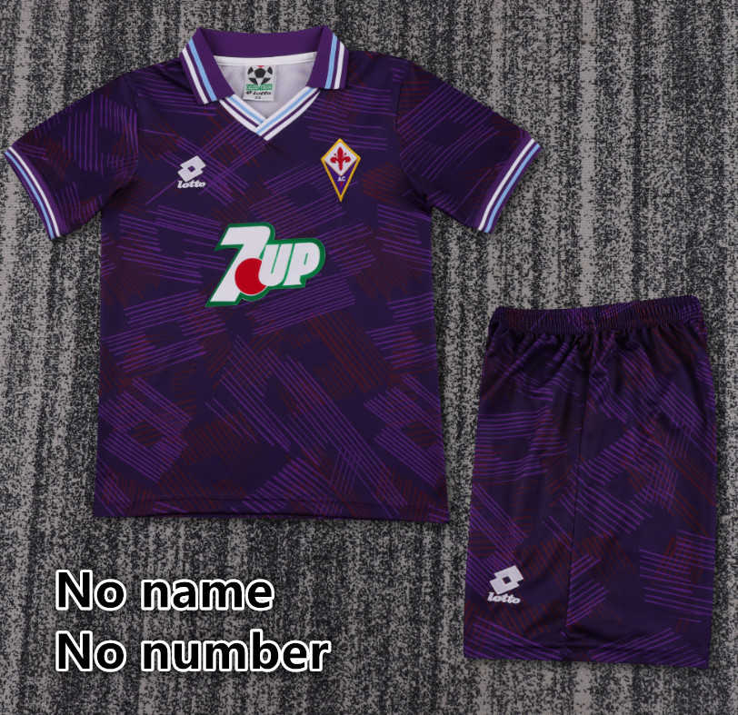Child kids kit Retro jersey Florence jersey kids kit Home Third away 1998-99  92/93 Florence Retro soccer jersey 10-20 days. It will arrive in your country