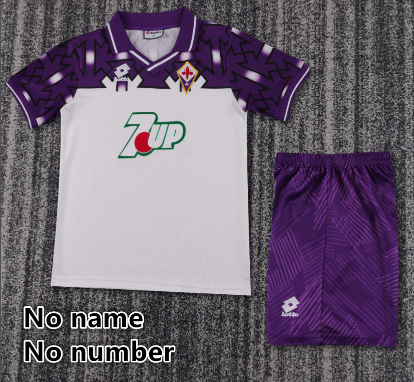 Child kids kit Retro jersey Florence jersey kids kit Home Third away 1998-99  92/93 Florence Retro soccer jersey 10-20 days. It will arrive in your country