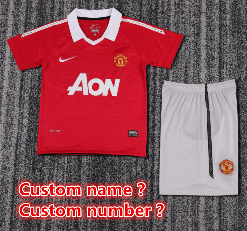 Child kids kit Retro jersey Manchester United jersey kids kit Home Third away 08/09 07/08  2010-11 1996-98 11-12 12/13 1998-99 1990-92  Manchester United Retro soccer jersey 10-20 days. It will arrive in your country