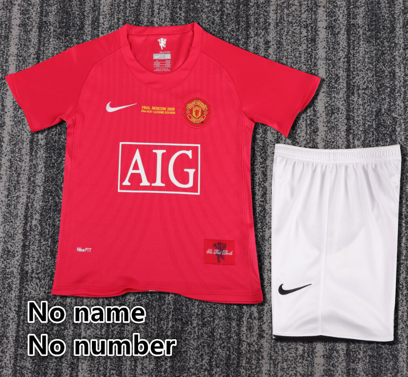 Child kids kit Retro jersey Manchester United jersey kids kit Home Third away 08/09 07/08  2010-11 1996-98 11-12 12/13 1998-99 1990-92  Manchester United Retro soccer jersey 10-20 days. It will arrive in your country