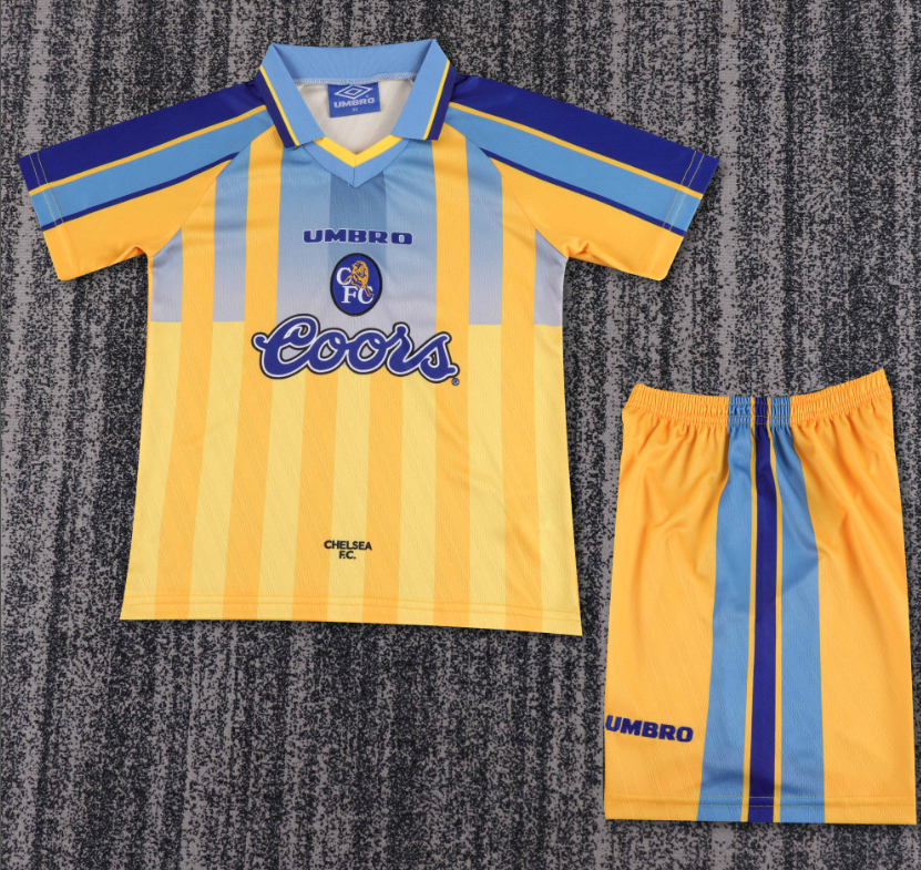 Child kids kit Retro jersey Chelsea jersey kids kit Home Third away 03 11/12 95/97 Chelsea Retro soccer jersey 10-20 days. It will arrive in your country