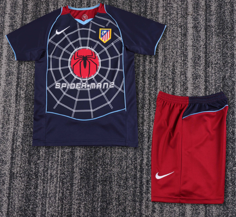Child kids kit Retro jersey Atletico Madrid  jersey kids kit Home Third away 04/05 Atletico Madrid Retro soccer jersey 10-20 days. It will arrive in your country