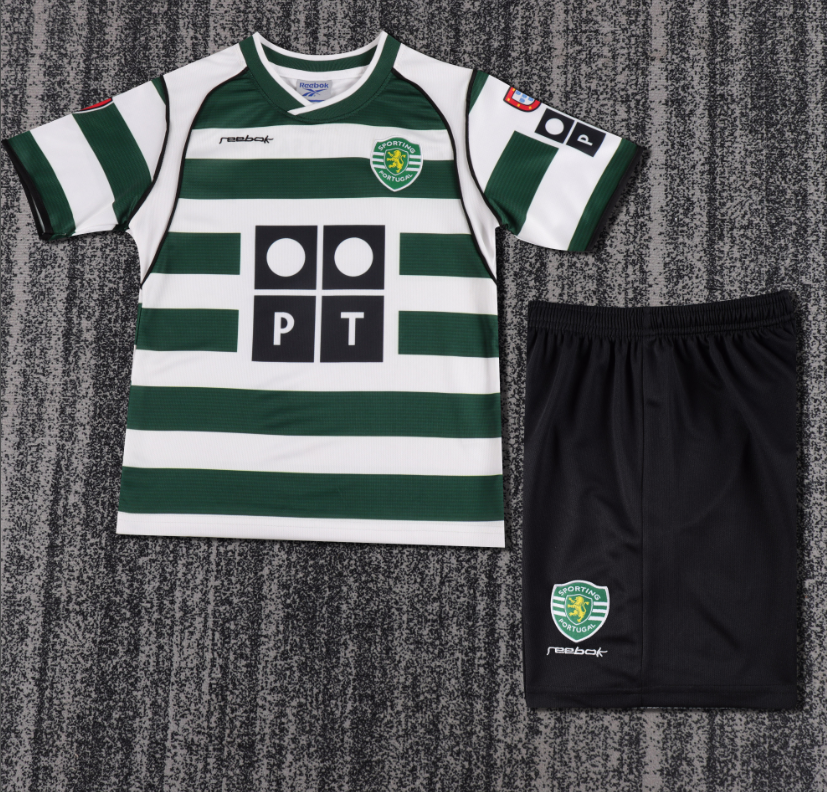 Child kids kit Retro jersey Lisbon jersey kids kit Home Third away  2001-03 Lisbon Retro soccer jersey 10-20 days. It will arrive in your country