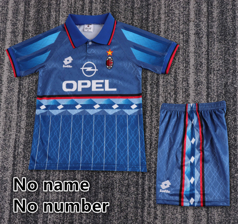Child kids kit Retro jersey AC Milan jersey kids kit Home Third away 95-96  90/91 98-99 2008-09 1996-97 04-05 06/07  2013-14 1998-99 93/94  AC Milan Retro soccer jersey 10-20 days. It will arrive in your country