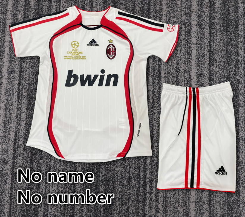 Child kids kit Retro jersey AC Milan jersey kids kit Home Third away 95-96  90/91 98-99 2008-09 1996-97 04-05 06/07  2013-14 1998-99 93/94  AC Milan Retro soccer jersey 10-20 days. It will arrive in your country