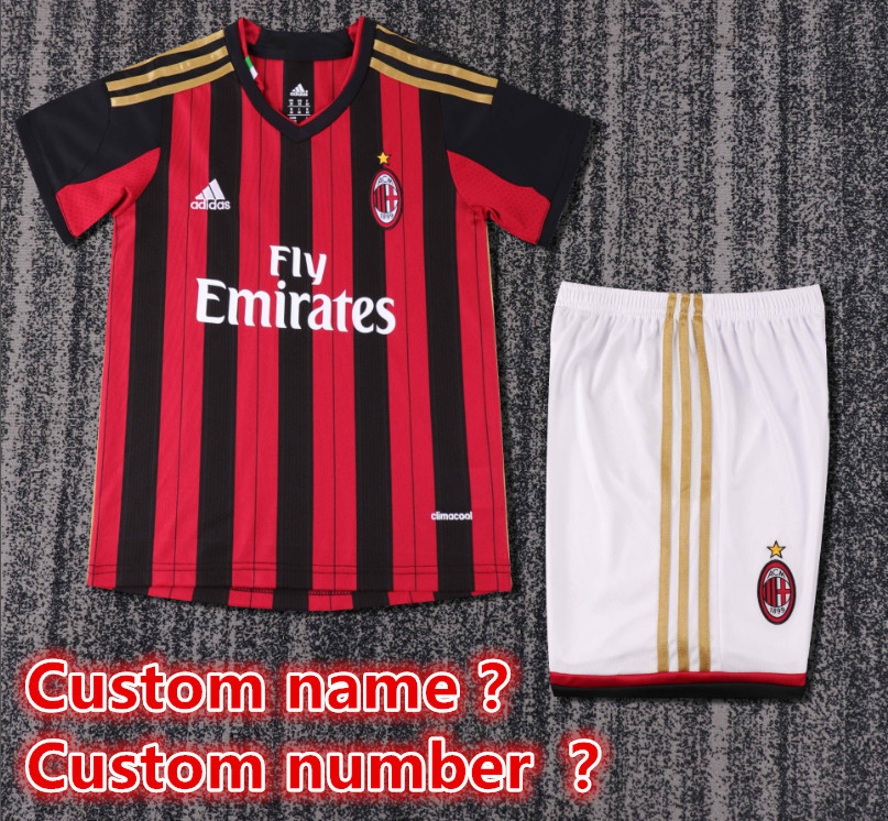 Child kids kit Retro jersey AC Milan jersey kids kit Home Third away 95-96  90/91 98-99 2008-09 1996-97 04-05 06/07  2013-14 1998-99 93/94  AC Milan Retro soccer jersey 10-20 days. It will arrive in your country