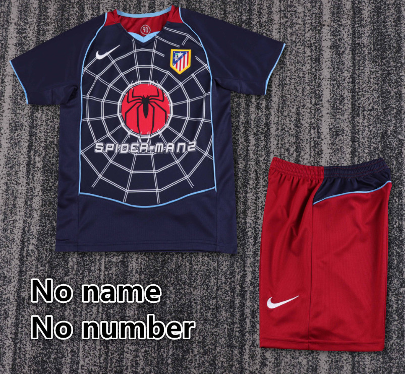 Child kids kit Retro jersey Atletico Madrid  jersey kids kit Home Third away 04/05 Atletico Madrid Retro soccer jersey 10-20 days. It will arrive in your country