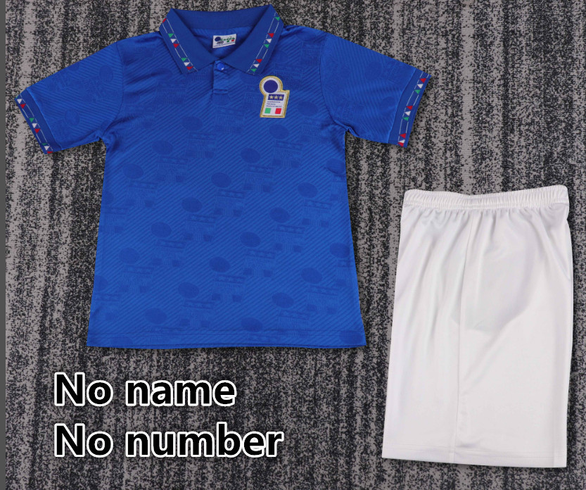 Child kids kit Retro jersey Italy jersey kids kit Home Third away 06 94 96  Italy Retro soccer jersey 10-20 days. It will arrive in your country