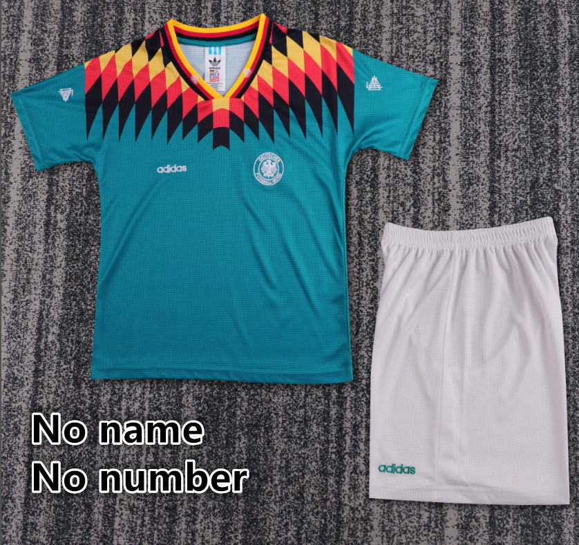Child kids kit Retro jersey Germany jersey kids kit Home Third away  90 19941996 Germany Retro soccer jersey 10-20 days. It will arrive in your country