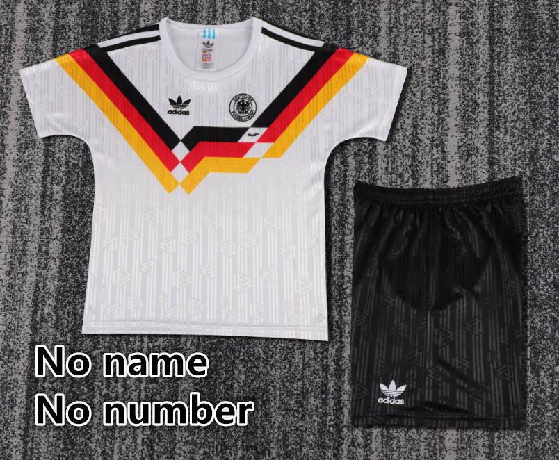 Child kids kit Retro jersey Germany jersey kids kit Home Third away  90 19941996 Germany Retro soccer jersey 10-20 days. It will arrive in your country