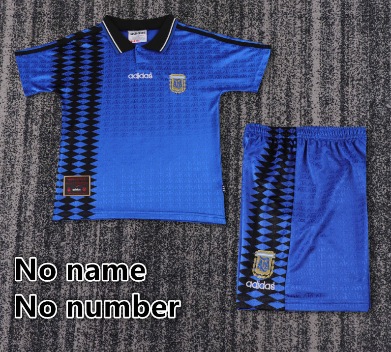 Child kids kit Retro jersey Argentina jersey kids kit Home Third away 1986 1998 1994 2001  Argentina Retro soccer jersey 10-20 days. It will arrive in your country