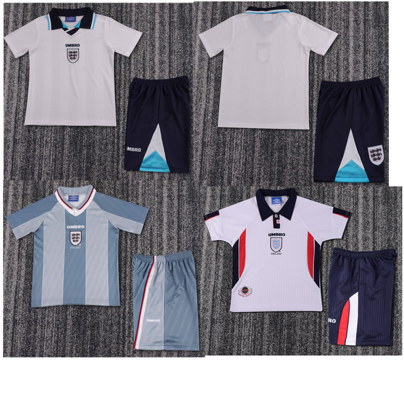 Child kids kit Retro jersey England jersey kids kit Home Third away 96 1998 England Retro soccer jersey 10-20 days. It will arrive in your country