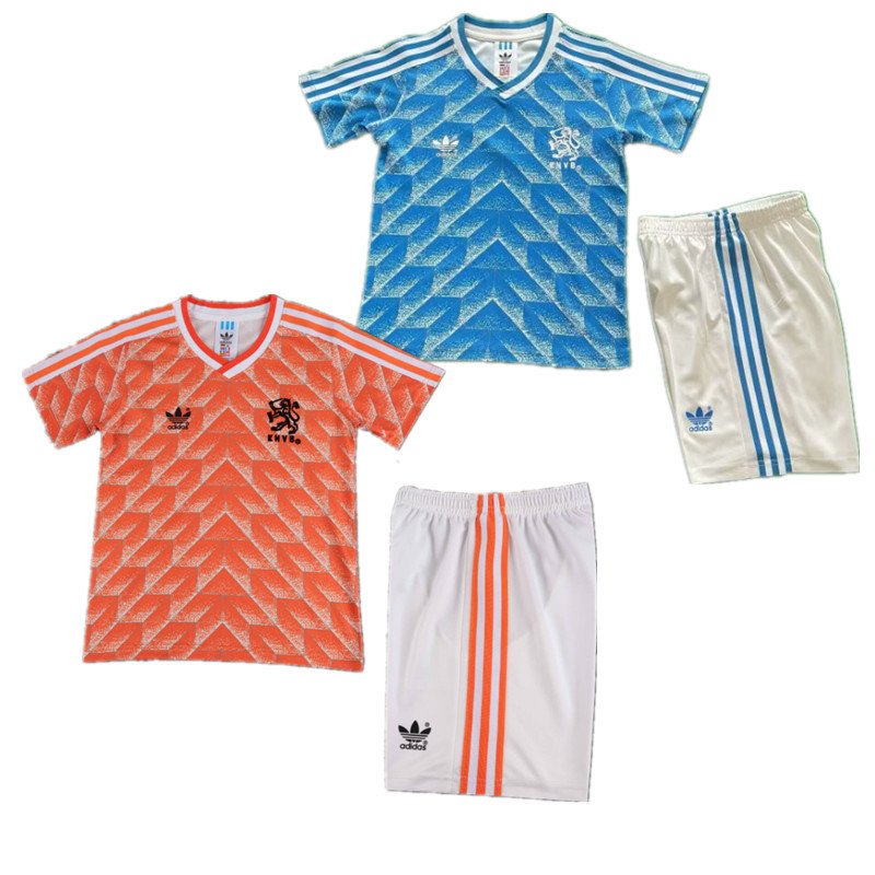Child kids kit Retro jersey Netherlands jersey kids kit Home Third away  1988  Netherlands Retro soccer jersey 10-20 days. It will arrive in your country