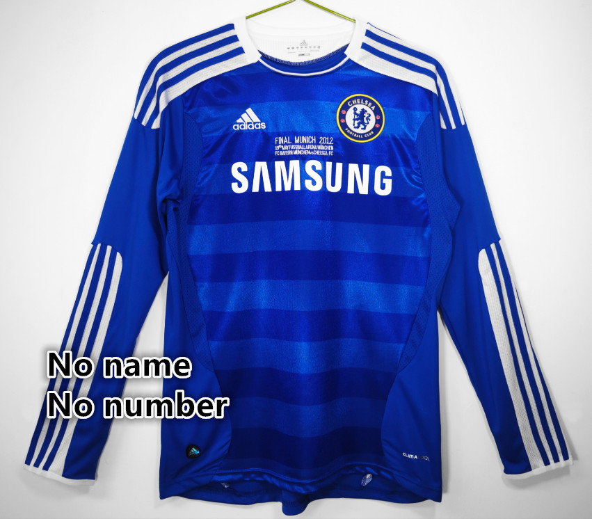 Long sleeve Chelsea Retro jersey 25 26  Home and away New adult  2011/12 2012 13 Chelsea soccer jersey 10-20 days. It will arrive in your country