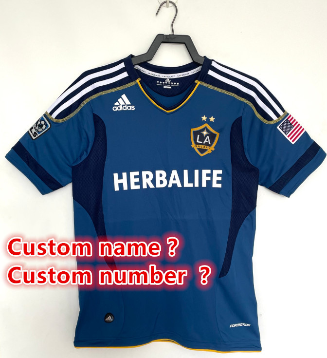 Los Angeles Galaxy Retro jersey 25 26  Home and away New adult  2012 Los Angeles Galaxy soccer jersey 10-20 days. It will arrive in your country