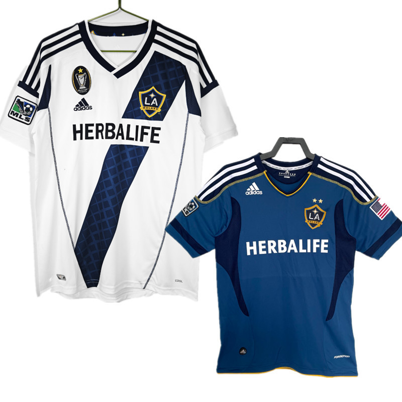 Los Angeles Galaxy Retro jersey 25 26  Home and away New adult  2012 Los Angeles Galaxy soccer jersey 10-20 days. It will arrive in your country