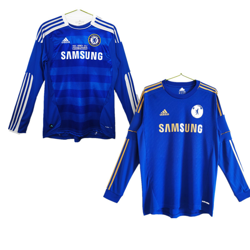 Long sleeve Chelsea Retro jersey 25 26  Home and away New adult  2011/12 2012 13 Chelsea soccer jersey 10-20 days. It will arrive in your country