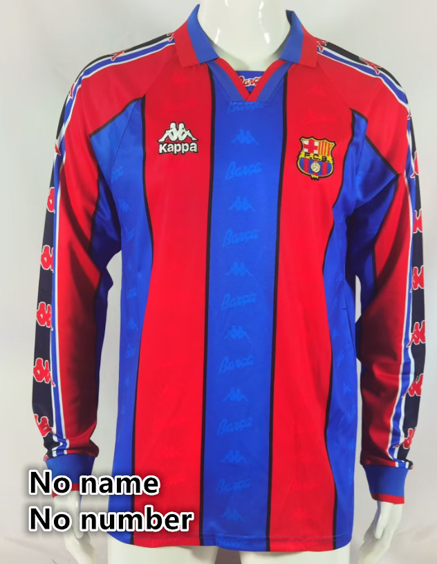 Long sleeve Barcelona Retro jersey 25 26  Home and away New adult Retro 2010/11 1996-97 95-97 2014-15 2016-17 2005-06 Barcelona soccer jersey 10-20 days. It will arrive in your country