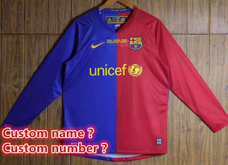 Long sleeve Barcelona Retro jersey 25 26  Home and away New adult Retro 2010/11 1996-97 95-97 2014-15 2016-17 2005-06 Barcelona soccer jersey 10-20 days. It will arrive in your country