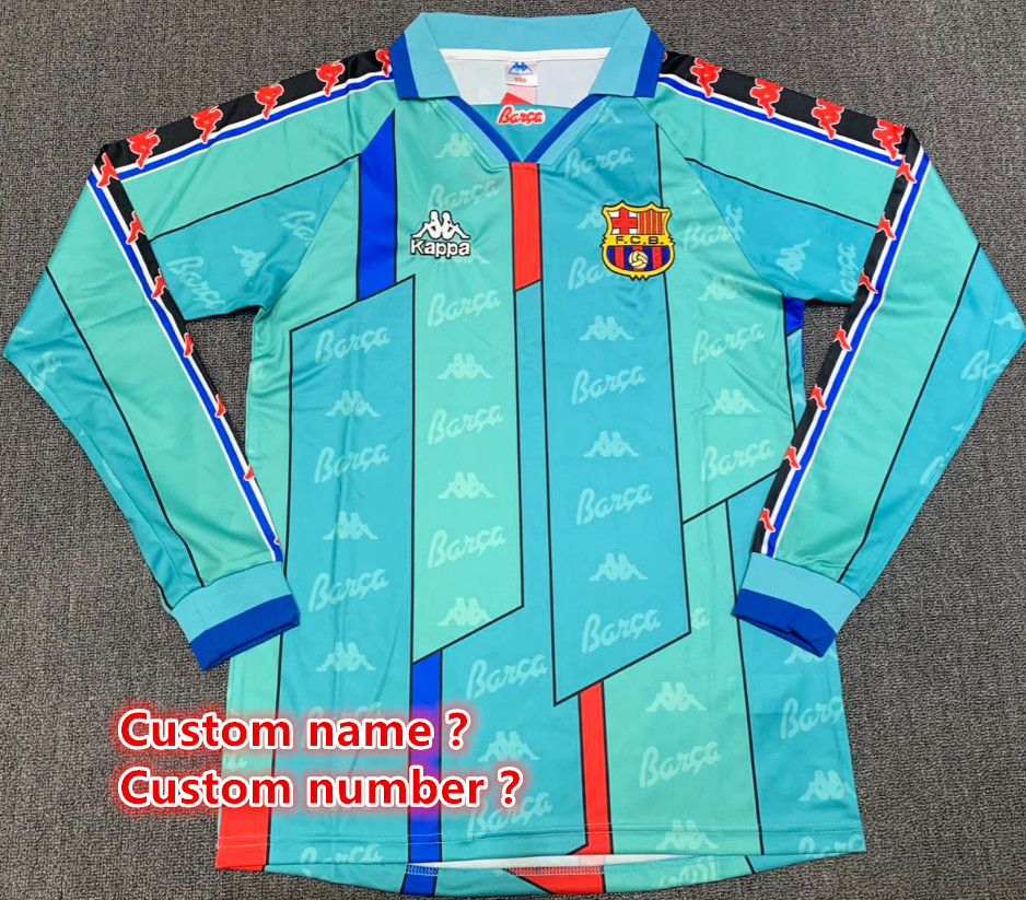 Long sleeve Barcelona Retro jersey 25 26  Home and away New adult Retro 2010/11 1996-97 95-97 2014-15 2016-17 2005-06 Barcelona soccer jersey 10-20 days. It will arrive in your country