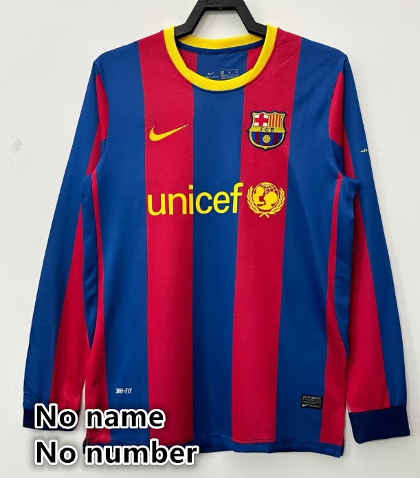 Long sleeve Barcelona Retro jersey 25 26  Home and away New adult Retro 2010/11 1996-97 95-97 2014-15 2016-17 2005-06 Barcelona soccer jersey 10-20 days. It will arrive in your country