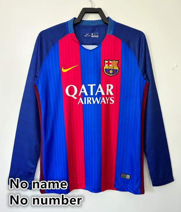 Long sleeve Barcelona Retro jersey 25 26  Home and away New adult Retro 2010/11 1996-97 95-97 2014-15 2016-17 2005-06 Barcelona soccer jersey 10-20 days. It will arrive in your country