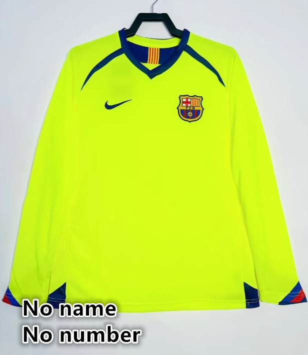 Long sleeve Barcelona Retro jersey 25 26  Home and away New adult Retro 2010/11 1996-97 95-97 2014-15 2016-17 2005-06 Barcelona soccer jersey 10-20 days. It will arrive in your country