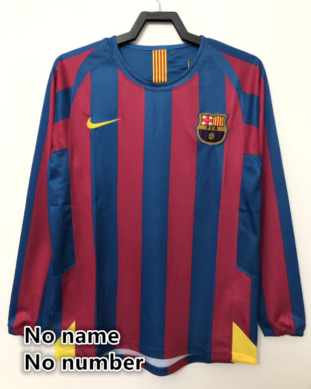 Long sleeve Barcelona Retro jersey 25 26  Home and away New adult Retro 2010/11 1996-97 95-97 2014-15 2016-17 2005-06 Barcelona soccer jersey 10-20 days. It will arrive in your country