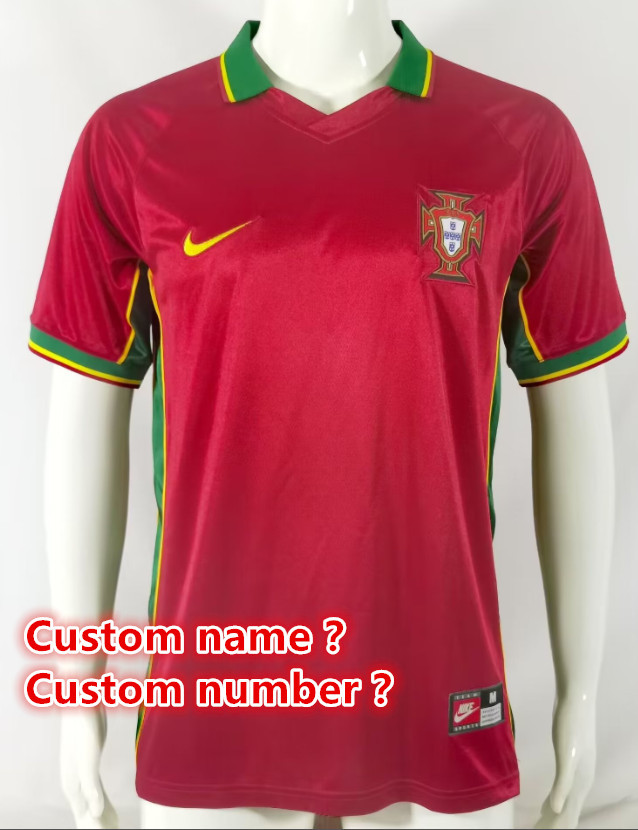 Portugal Retro jersey 25 26  Home and away New adult Retro 1992/94 1992/94 1999 1998  2004 2006 2002  2016 Portugal soccer jersey 10-20 days. It will arrive in your country days. It will arrive in your country