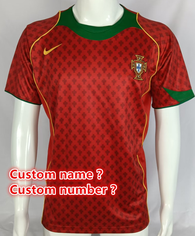 Portugal Retro jersey 25 26  Home and away New adult Retro 1992/94 1992/94 1999 1998  2004 2006 2002  2016 Portugal soccer jersey 10-20 days. It will arrive in your country days. It will arrive in your country