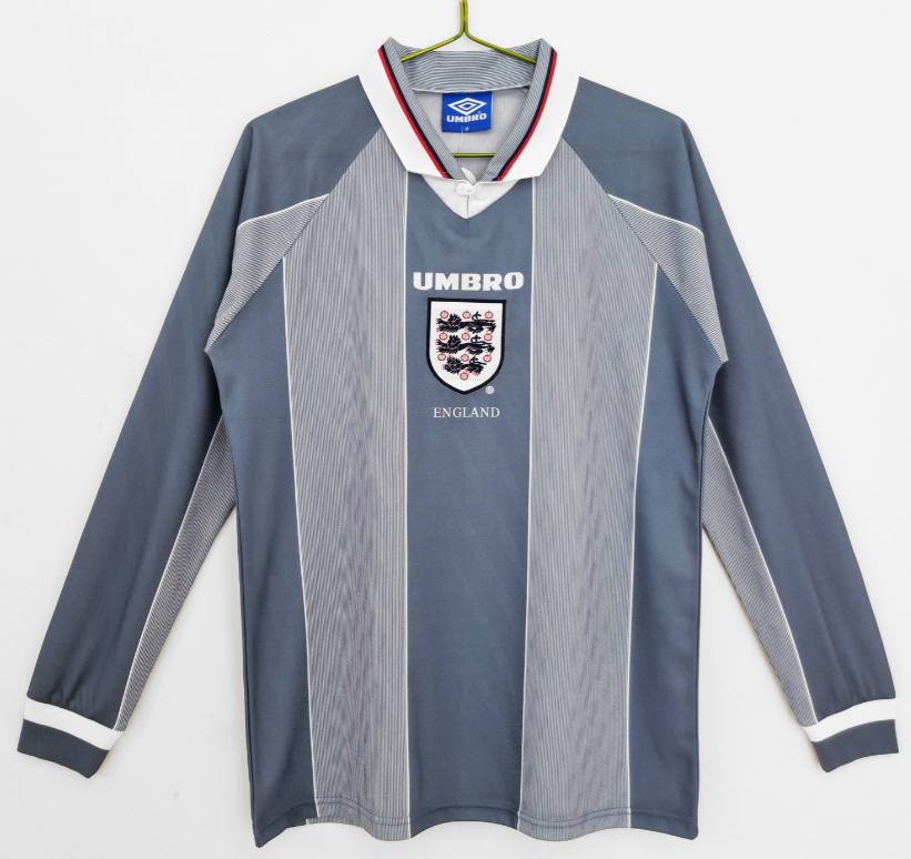 England Long sleeve Retro jersey 25 26  Home and away New adult Retro  2002 1996 1998 England soccer jersey 10-20 days. It will arrive in your country