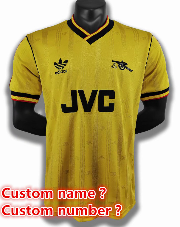 Arsenal Retro jersey 25 26  Home and away New adult Retro  1986 /88  1993/94 1988/90 1986/96  2004/05  1992/93 1995  2001/02 Arsenal soccer jersey 10-20 days. It will arrive in your country days. It will arrive in your country