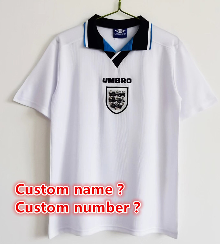 England Retro jersey 25 26  Home and away New adult Retro 2004 1996 1990 1998  2002 1992 1984/ 87  1982  2001/03  1190/01 England soccer jersey 10-20 days. It will arrive in your country days. It will arrive in your country