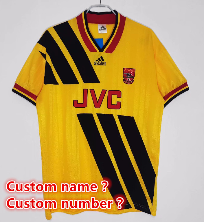 Arsenal Retro jersey 25 26  Home and away New adult Retro  1986 /88  1993/94 1988/90 1986/96  2004/05  1992/93 1995  2001/02 Arsenal soccer jersey 10-20 days. It will arrive in your country days. It will arrive in your country