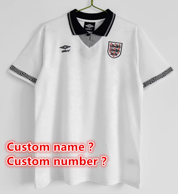 England Retro jersey 25 26  Home and away New adult Retro 2004 1996 1990 1998  2002 1992 1984/ 87  1982  2001/03  1190/01 England soccer jersey 10-20 days. It will arrive in your country days. It will arrive in your country