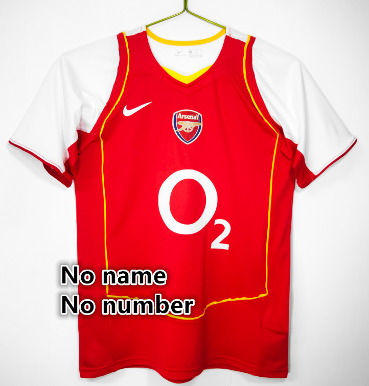 Arsenal Retro jersey 25 26  Home and away New adult Retro  1986 /88  1993/94 1988/90 1986/96  2004/05  1992/93 1995  2001/02 Arsenal soccer jersey 10-20 days. It will arrive in your country days. It will arrive in your country