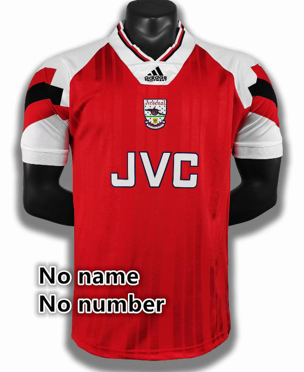 Arsenal Retro jersey 25 26  Home and away New adult Retro  1986 /88  1993/94 1988/90 1986/96  2004/05  1992/93 1995  2001/02 Arsenal soccer jersey 10-20 days. It will arrive in your country days. It will arrive in your country
