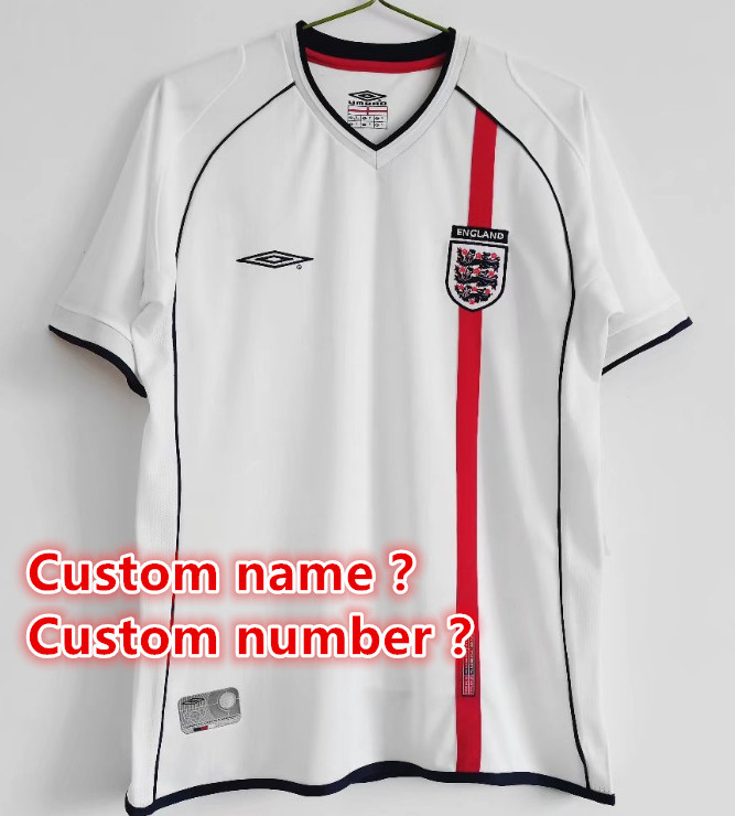 England Retro jersey 25 26  Home and away New adult Retro 2004 1996 1990 1998  2002 1992 1984/ 87  1982  2001/03  1190/01 England soccer jersey 10-20 days. It will arrive in your country days. It will arrive in your country