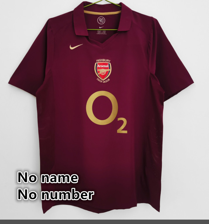 Arsenal Retro jersey 25 26  Home and away New adult Retro  1986 /88  1993/94 1988/90 1986/96  2004/05  1992/93 1995  2001/02 Arsenal soccer jersey 10-20 days. It will arrive in your country days. It will arrive in your country