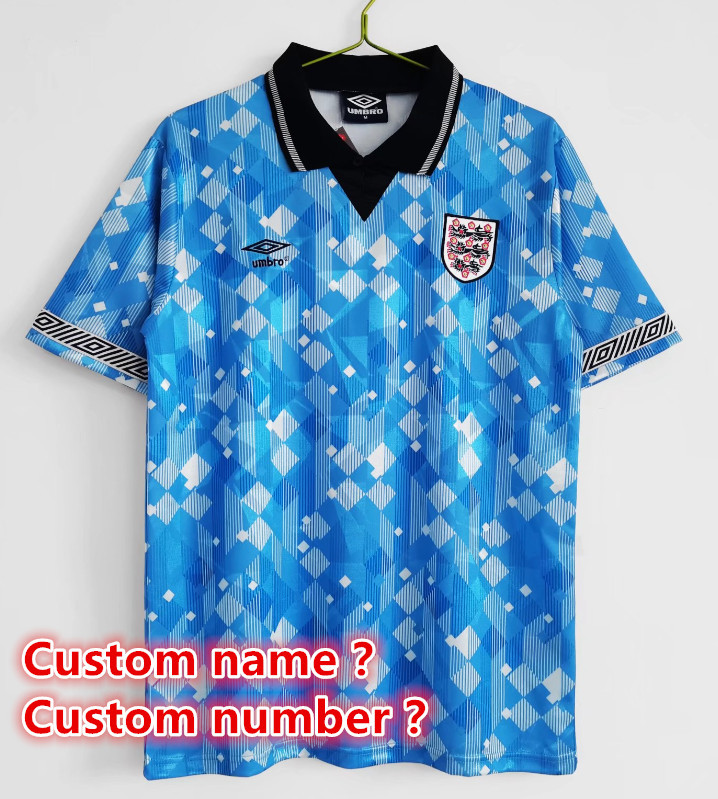 England Retro jersey 25 26  Home and away New adult Retro 2004 1996 1990 1998  2002 1992 1984/ 87  1982  2001/03  1190/01 England soccer jersey 10-20 days. It will arrive in your country days. It will arrive in your country